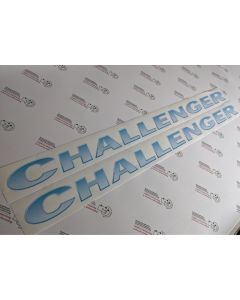 Challenger Swift chequered Text sticker decal graphics