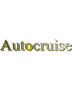 CG Autocruise lettering three colour