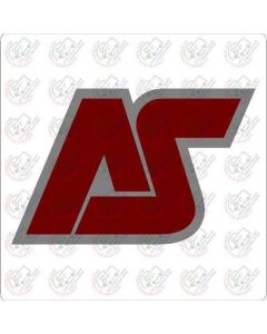 Autosleeper AS Caravan Sticker Two colour silver & burgundy CG