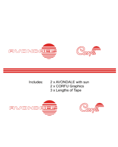 Avondale Corfu Replacement Caravan Stickers