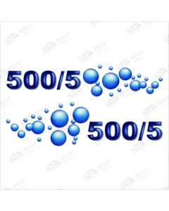 Bailey 500/5 stickers
