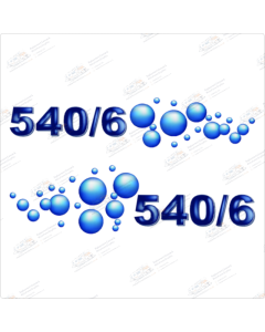 Bailey Series 5 Ranger 540/6 Decal with Bubbles O/S & NS (Pair)