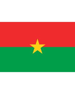 Burkino faso flag sticker