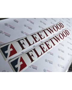 Fleetwood caravan stickers