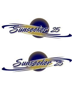 CG Elddis Sunseeker 25 Swoosh Blue and Gold (pair)