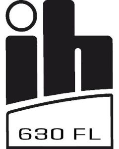 IH 630FL logo decal by CG