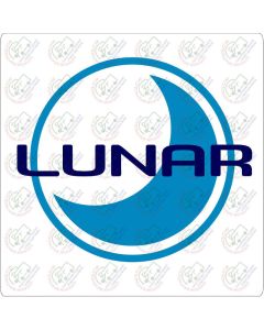 Lunar Logo Two Colour Circle sticker