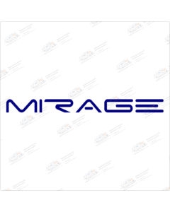 Mirage lettering (Large version) Motorhome Graphics decal sticker