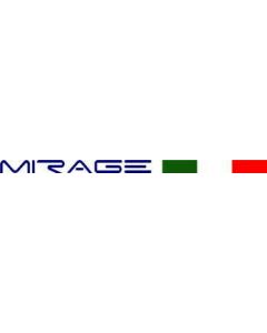 Mirage Lettering (Small version) and Flag Graphic decal sticker