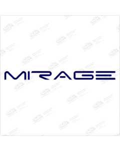 Mirage lettering (Large version) Motorhome Graphics decal sticker