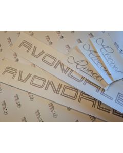 Avondale Avocet caravan sticker Set