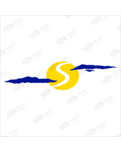 Solifer Rear Sun & Clouds replacement sticker