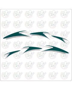 Swift chequered flash stickers